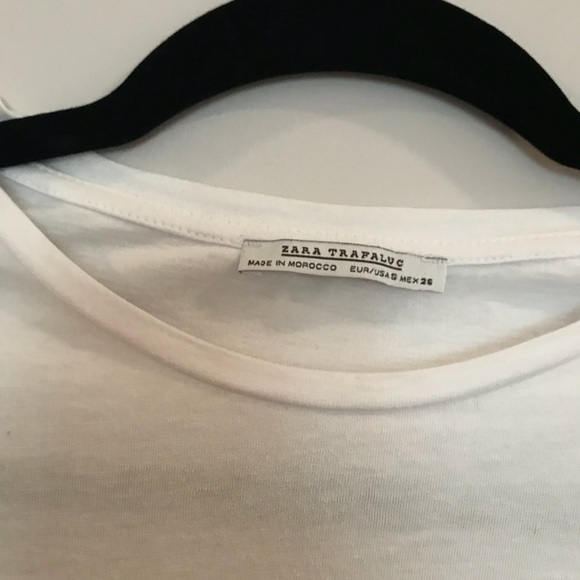 Zara tee shirt with lace overlay - Picture 4 of 4